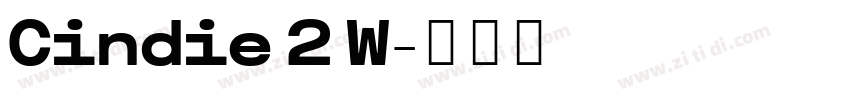 Cindie 2 W字体转换